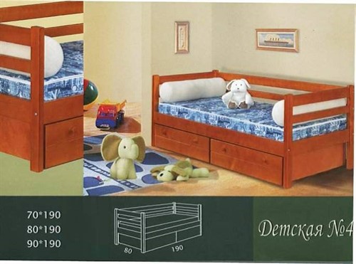 Кровать Детская №4 - фото 124395