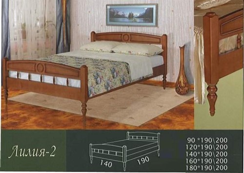 Кровать Лилия 2 - фото 124414