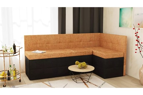 Кухонный диван Токио (Домино) Комби Терракота угловой - фото 147958