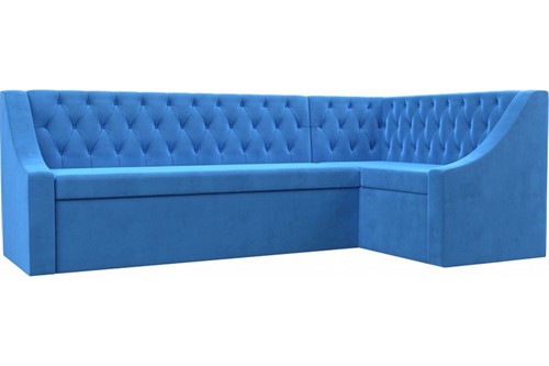 Кухонный диван Мерлин Велюр Blue угловой - фото 148323