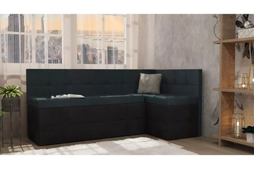Кухонный диван Токио (Домино) Комби Blue угловой - фото 148419