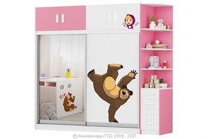 Шкаф-купе Маша и медведь Playtime