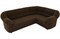 Диван угловой Карнелла Вельвет Brown - фото 127076