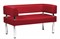 Диван офисный Бизнес 120х80 Red - фото 145696