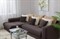Диван угловой Мэдисон Люкс Plush Brown - фото 147007