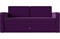 Диван детский Смарт Вельвет Фиолетовый-Black - фото 147343
