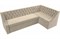 Кухонный диван Мерлин Вельвет Beige угловой - фото 147397