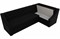 Кухонный диван Мерлин Вельвет Black угловой - фото 147407