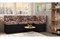 Кухонный диван Токио (Домино) Комби Наска Brown угловой - фото 147836