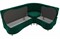 Кухонный диван Вегас Plush Green угловой - фото 148058 Кухонный диван Вегас Plush Green угловой - фото 148058
