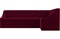 Кухонный диван Мерлин Вельвет Red угловой - фото 148332