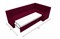 Кухонный диван Мерлин Вельвет Red угловой - фото 148338