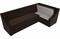 Кухонный диван Мерлин Вельвет Brown угловой - фото 148344