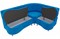 Кухонный диван Вегас Plush Blue угловой - фото 149634 Кухонный диван Вегас Plush Blue угловой - фото 149634