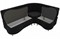 Кухонный диван Вегас Plush Black угловой - фото 150989