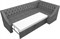 Кухонный диван Мерлин Сountry Grey угловой - фото 151008
