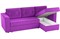 Диван угловой Принстон micro-velvet Purple еврокнижка - фото 151104