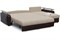 Диван угловой Денвер Бежевая рогожка/Коричневая экокожа Аккордеон - фото 151504