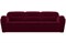 Диван прямой Бостон Вельвет Red дельфин - фото 151748