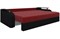 Диван прямой Ричард Красный + Черный еврокнижка - фото 151900