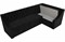 Кухонный диван Мерлин Велюр Black угловой - фото 153302