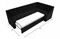 Кухонный диван Мерлин Велюр Black угловой - фото 153306