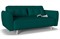 Диван-кровать улитка Шельда зеленый - фото 153832