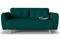 Диван-кровать улитка Шельда зеленый - фото 153833