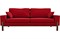 Диван прямой Хангель Plush Red - фото 154814