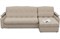Диван угловой Денвер Бежевая рогожка Аккордеон - фото 155456