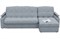 Диван угловой Денвер Серая рогожка Аккордеон - фото 155834