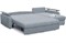 Диван угловой Денвер Серая рогожка Аккордеон - фото 155836