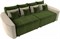 Диван прямой Бристоль Вельвет Green-Beigeевый - фото 155951