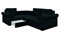 Диван угловой Юта велюр черный - фото 156059