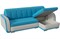 Диван угловой Генри (Агата) Blue Еврокнижка - фото 156120
