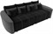 Диван прямой Бристоль Велюр Black-Серый - фото 156299