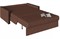 Диван прямой Милена (Сантос) Brown Аккордеон - фото 156531