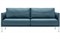 Диван прямой двухместный Левис blue - фото 156775