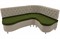 Кухонный диван Вегас Вельвет Green Beige угловой - фото 157447 Кухонный диван Вегас Вельвет Green Beige угловой - фото 157447