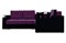 Диван угловой Комфорт велюр фиолетовый черный - фото 157625