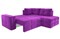 Диван угловой Леос micro-velvet Purple еврокнижка - фото 157627