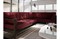 Диван угловой Астер Velvet венге red - фото 157669