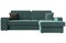 Диван угловой Брюссель Plush Бирюза - фото 157800