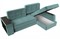 Диван угловой Брюссель Plush Бирюза - фото 157802