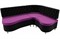 Кухонный диван Вегас Вельвет Фиолет Black угловой - фото 157825