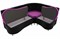 Кухонный диван Вегас Вельвет Фиолет Black угловой - фото 157826