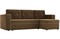 Диван угловой Принстон micro-velvet Brown еврокнижка - фото 157999