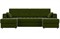 Диван угловой Эмир П велюр зеленый - фото 158571