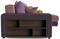 Диван угловой Дубай Simpl Еврокнижка Фиолетовый - фото 158711