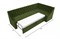 Кухонный диван Мерлин Вельвет Green угловой - фото 159657